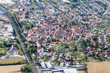 Ortsteil Lauda in Lauda-Königshofen im Bundesland Baden-Württemberg, Deutschland aus der Luft