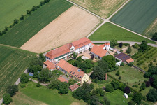 Schrägluftbild von Werkstatt für betreutes Wohnen Werkstatt für verborgene Talente gemeinnützige GmbH im Haftelhof in Schweighofen im Bundesland Rheinland-Pfalz, Deutschland