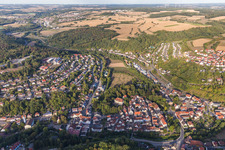Drohnenaufname von Adelsheim im Bundesland Baden-Württemberg, Deutschland