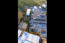 Industriegebiet Industriestraße mit Rothermel warehousing services GmbH Logistikzentrum Östringen und Interbran Advanced Materials GmbH im Bundesland Baden-Württemberg, Deutschland