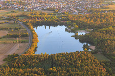 Heidesee in Forst im Bundesland Baden-Württemberg, Deutschland