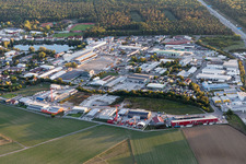 Luftbild von Forst, Industriegebiet im Bundesland Baden-Württemberg, Deutschland