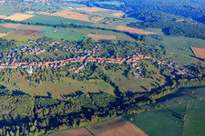 Weislingen von Südosten im Bundesland Bas-Rhin, Frankreich