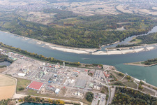 Drohnenaufname von Lauterbourg im Bundesland Bas-Rhin, Frankreich