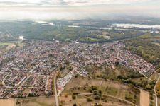 Plittersdorf von Osten in Rastatt im Bundesland Baden-Württemberg, Deutschland