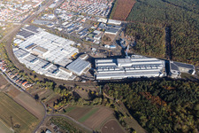Graben-Neudorf, SEW-EURODRIVE GmbH & Co KG im Bundesland Baden-Württemberg, Deutschland aus der Drohnenperspektive