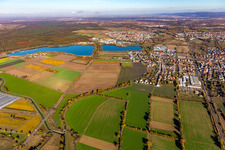 Reimoldsee, Philippsee im Ortsteil Bad Langenbrücken in Bad Schönborn im Bundesland Baden-Württemberg, Deutschland