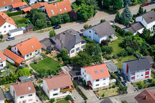 In den Rappengärten in Steinweiler im Bundesland Rheinland-Pfalz, Deutschland von oben