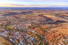 Ortsansicht von Süden in Arnstein im Bundesland Bayern, Deutschland
