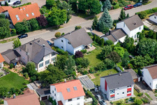 In den Rappengärten in Steinweiler im Bundesland Rheinland-Pfalz, Deutschland aus der Luft