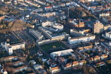 Max Rubner Institut, Höpfner Brauerei Burghof im Ortsteil Oststadt in Karlsruhe im Bundesland Baden-Württemberg, Deutschland