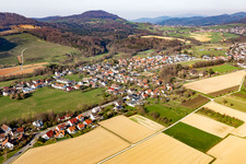 Luftbild von Hexentalstr im Ortsteil Ellighofen in Bollschweil im Bundesland Baden-Württemberg, Deutschland