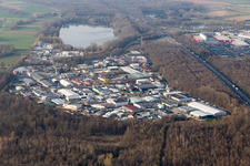 Gewerbegebiet in Teningen im Bundesland Baden-Württemberg, Deutschland