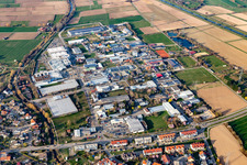Gewerbegebiet in Bahlingen am Kaiserstuhl im Bundesland Baden-Württemberg, Deutschland