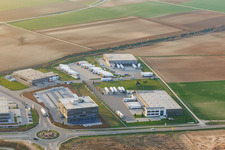 Luftbild von Markthalle 5, TRANSAC Logistics GmbH und Kardex Software GmbH in Rülzheim im Bundesland Rheinland-Pfalz, Deutschland