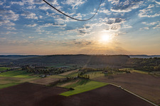Vézac im Bundesland Dordogne, Frankreich aus der Luft