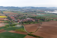 Drohnenaufname von Hunspach im Bundesland Bas-Rhin, Frankreich