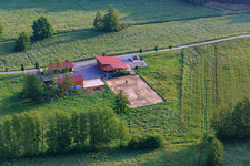 Pferdekoppel in Berg im Bundesland Rheinland-Pfalz, Deutschland
