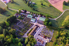 Drohnenaufname von Bienwald Baumschule / Greentec in Berg im Bundesland Rheinland-Pfalz, Deutschland