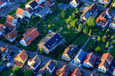 Schrägluftbild von Baustelle MFH Waldstr in Kandel im Bundesland Rheinland-Pfalz, Deutschland