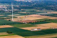 WKA Baustelle in Schwegenheim im Bundesland Rheinland-Pfalz, Deutschland