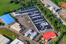 Luftbild von Industriegebiet Große Ahlmühle mit RelineEurope GmbH in Rohrbach im Bundesland Rheinland-Pfalz, Deutschland