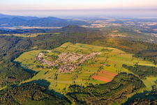 Luftbild von Völkersbach von Norden in Malsch im Bundesland Baden-Württemberg, Deutschland