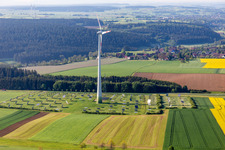 Windkraft- und PV-Anlage in Alpirsbach im Bundesland Baden-Württemberg, Deutschland