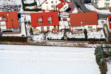 Hasenfang im Schnee in Freckenfeld im Bundesland Rheinland-Pfalz, Deutschland