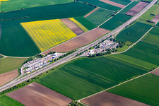 Luftaufnahme von A81 Raststätte Neckarburg West in Dietingen im Bundesland Baden-Württemberg, Deutschland