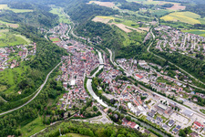 Luftaufnahme von Sulz am Neckar im Bundesland Baden-Württemberg, Deutschland