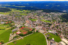 Ortsansicht von Norden im Ortsteil Sulgen in Schramberg im Bundesland Baden-Württemberg, Deutschland
