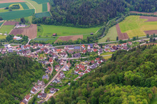 Altoberndorf von Westen in Oberndorf am Neckar im Bundesland Baden-Württemberg, Deutschland