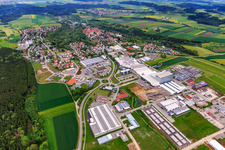Industriegebiet mit chefbeschlag GmbH und Blickle Räder+Rollen GmbH u. Co. KG in Rosenfeld im Bundesland Baden-Württemberg, Deutschland