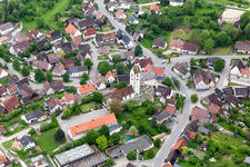 Luftbild von Ortsteil Bergfelden in Sulz am Neckar im Bundesland Baden-Württemberg, Deutschland