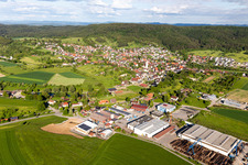 Luftaufnahme von Ortsteil Bergfelden in Sulz am Neckar im Bundesland Baden-Württemberg, Deutschland