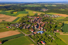 Wiesenstetten aus Südwesten in Empfingen im Bundesland Baden-Württemberg, Deutschland