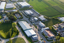 Luftaufnahme von Industriegebiet Industriestraße in Horb am Neckar im Bundesland Baden-Württemberg, Deutschland