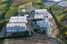 Schrägluftbild von Industriegebiet Industriestraße in Horb am Neckar im Bundesland Baden-Württemberg, Deutschland