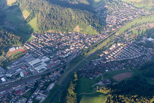 Hausach im Bundesland Baden-Württemberg, Deutschland von oben