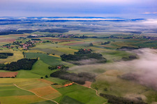 Gröbelmeierhof aus Nordwesten im Ortsteil Bietingen in Sauldorf im Bundesland Baden-Württemberg, Deutschland