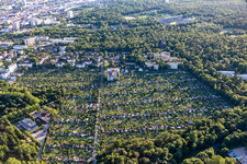 Kleingartenverein Hagsfelder Allee und Fasanengarten im Ortsteil Oststadt in Karlsruhe im Bundesland Baden-Württemberg, Deutschland