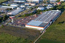 Bauhaus in Bruchsal im Bundesland Baden-Württemberg, Deutschland