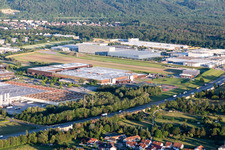 Luftbild von John Deere in Bruchsal im Bundesland Baden-Württemberg, Deutschland