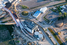 Erweiterungs - Neubau - Baustelle an den Gebäuden und Produktionshallen des Werksgelände SEW-EURODRIVE GmbH & Co KG in Graben-Neudorf im Bundesland Baden-Württemberg, Deutschland