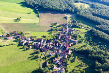 Luftaufnahme von Lembach im Bundesland Bas-Rhin, Frankreich