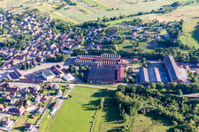 Oberbronn im Bundesland Bas-Rhin, Frankreich aus der Luft
