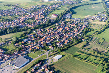 Niedermodern im Bundesland Bas-Rhin, Frankreich aus der Luft