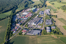 Niedermodern im Bundesland Bas-Rhin, Frankreich vom Flugzeug aus