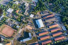 Luftbild von Quartier Estienne im Ortsteil Ceinture Forêt Nord in Hagenau im Bundesland Bas-Rhin, Frankreich